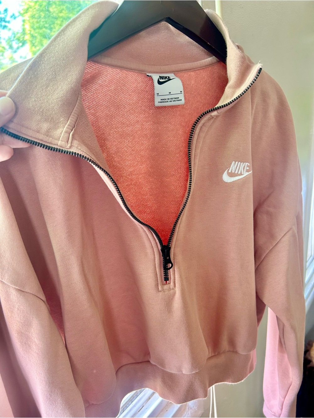 Nike Dusty Rose Quarter-Zip Pullover
